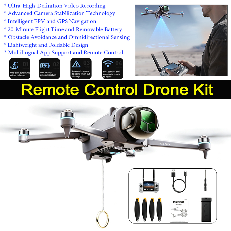A26 Pro GPS Drone with 4.5-inc - огляд і ціна Drone Surveying